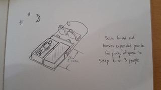 Mueble de cama doble para camper van 