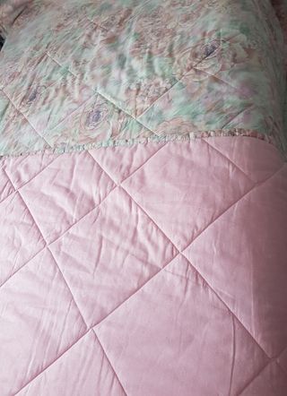 SET edredones verano. Rosa y azul cama de 90