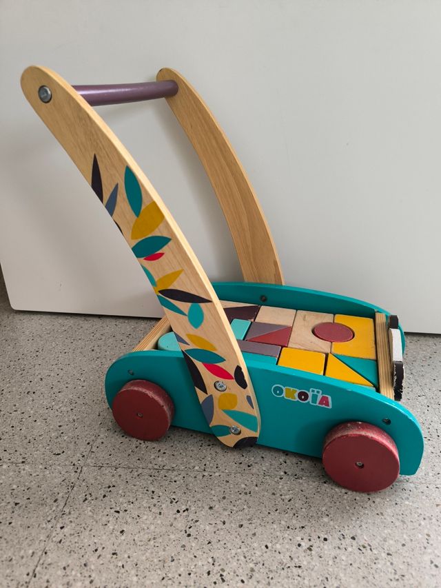 Correpasillos madera, construccion