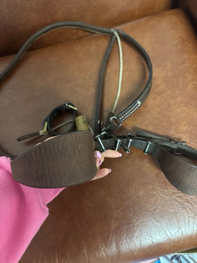 Traílla de galgo marrón