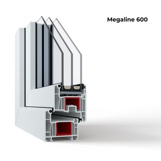 Ventana de PVC estándar - 120 ancho por 100 alto