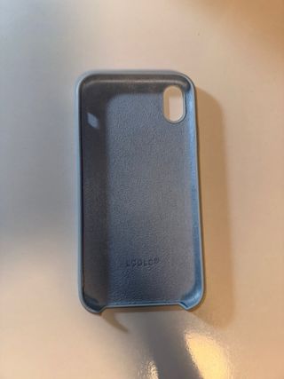 Funda silicona iPhone XR azul