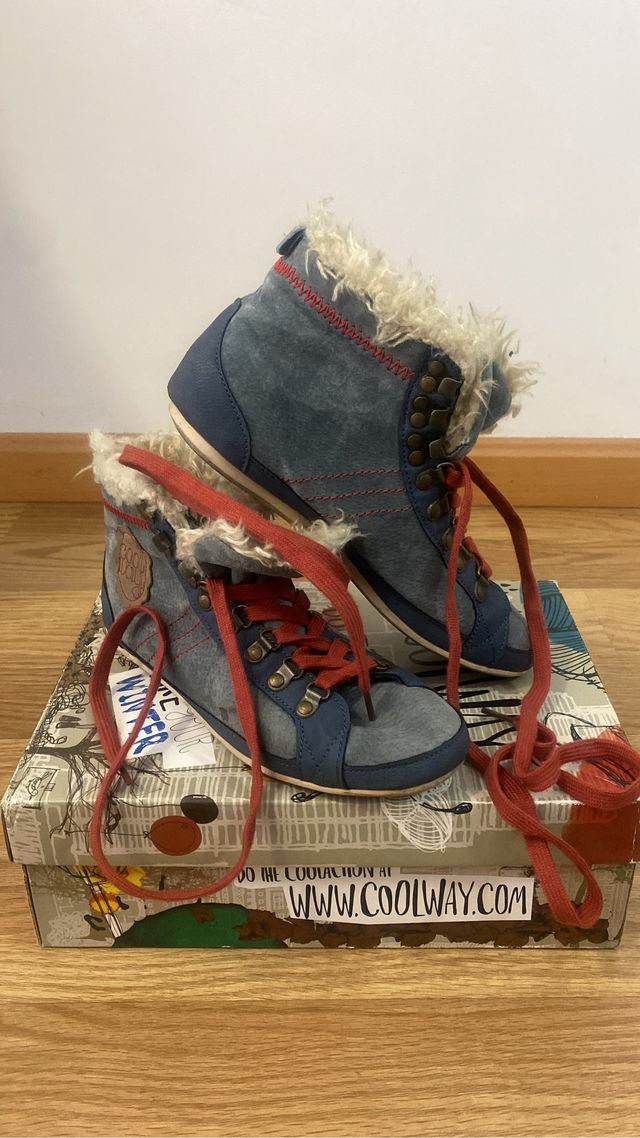 Playeros borreguito azul marino