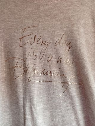 Camiseta manga 3/4 beige-gris XL