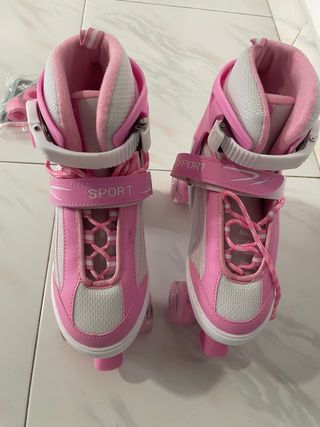Patines infantiles rosa