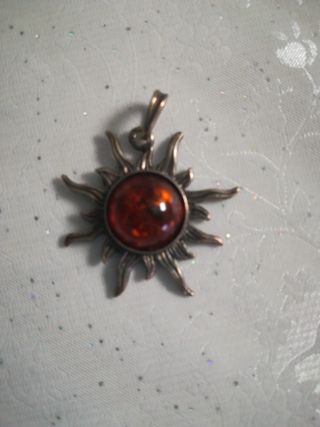 Colgante Sol ámbar