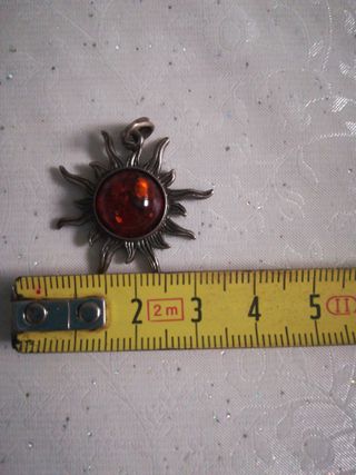 Colgante Sol ámbar