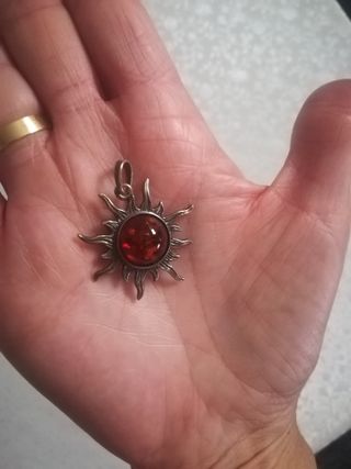 Colgante Sol ámbar