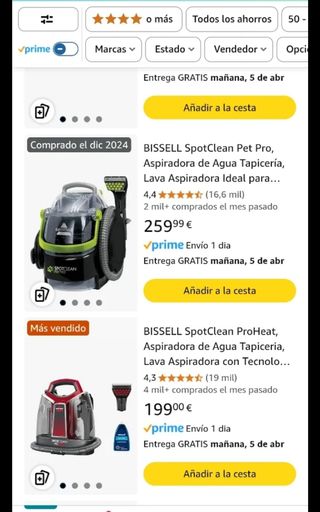 Bissel Spotclean PetPRO aspiradora sofas