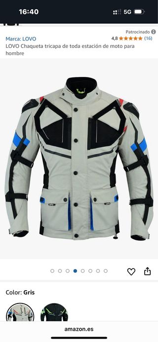 Chaqueta y pantalón moto LOVO 3 estaciones