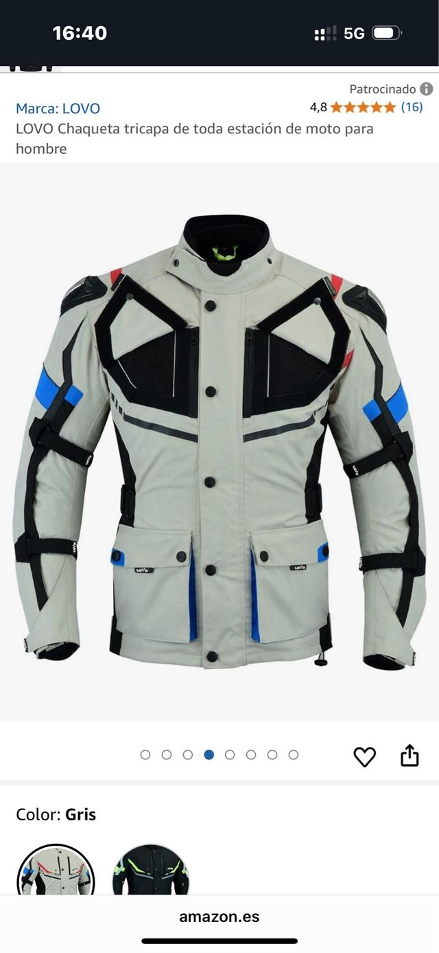 Chaqueta y pantalón moto LOVO 3 estaciones