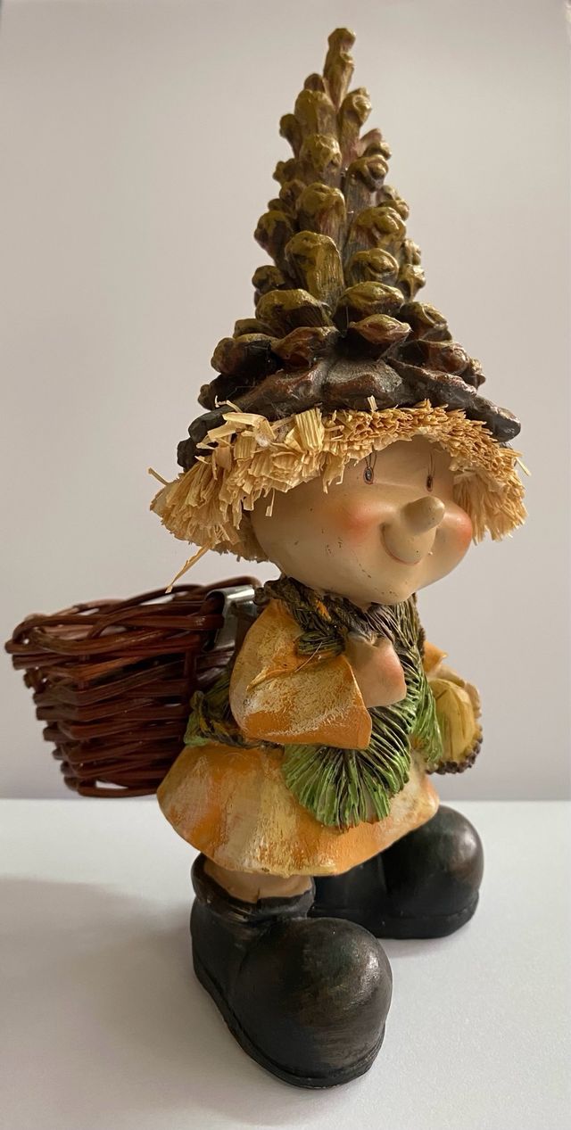 Gnomo fatina resina: regalo bimbo