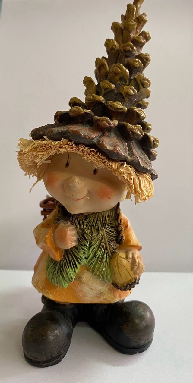 Gnomo fatina resina: regalo bimbo