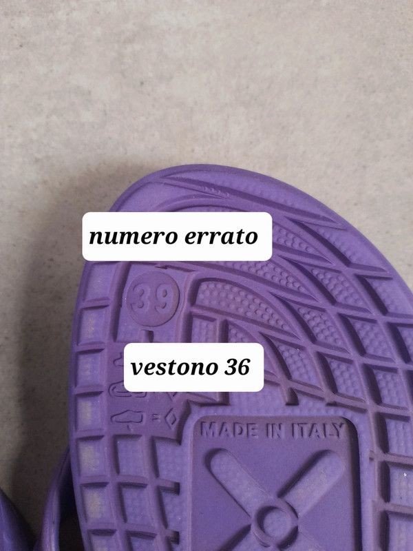 infradito viola n36 con custodia leggere info IT
