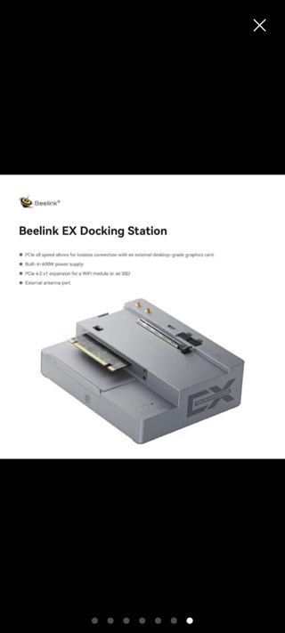 Mini PC Beelink GTi14 Ultra 185H plateado