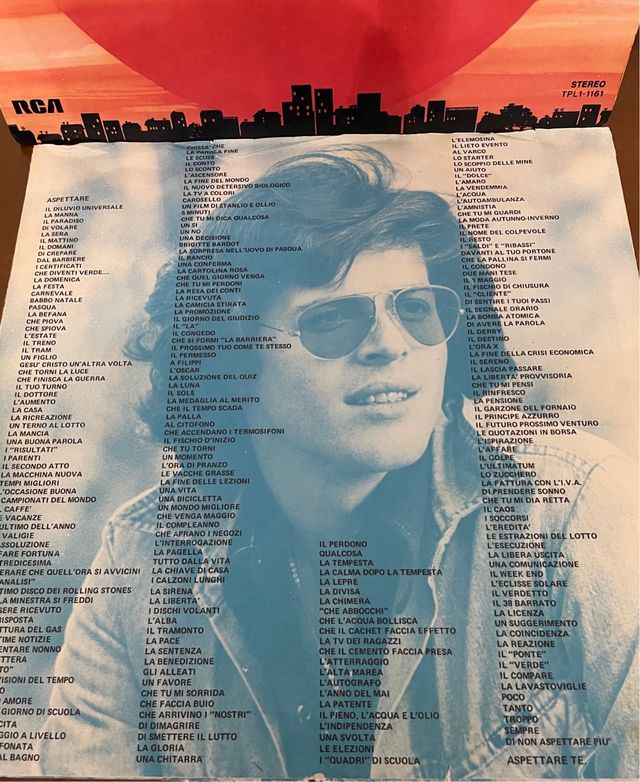 Vinile Claudio Baglioni - Sabato Pomeriggio