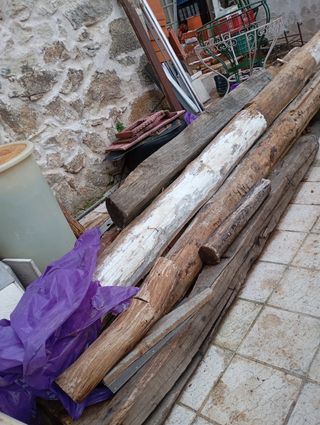 Vigas o pilares de madera