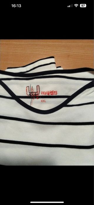 Camiseta Adolfo Domínguez rayas XL