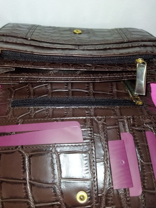 Cartera Valentino polipiel marrón