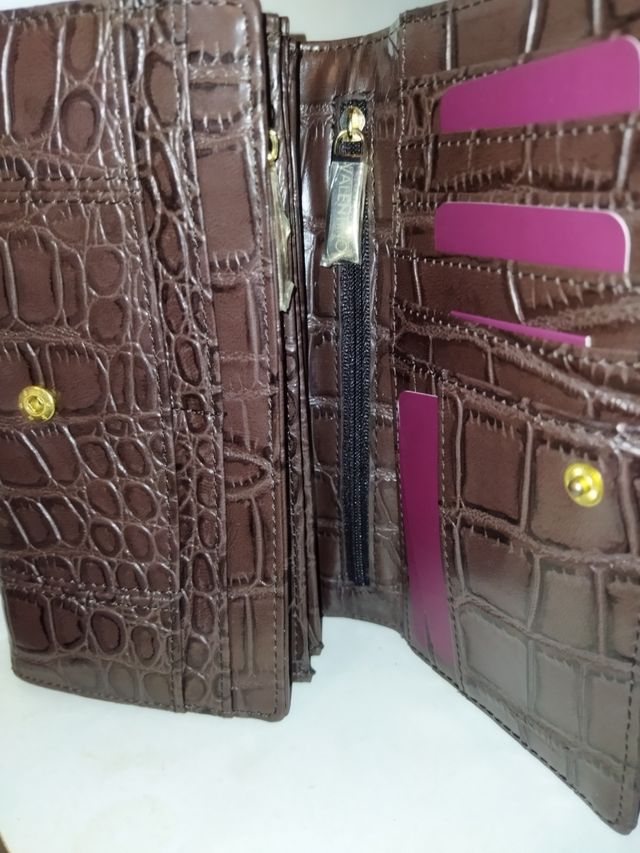 Cartera Valentino polipiel marrón