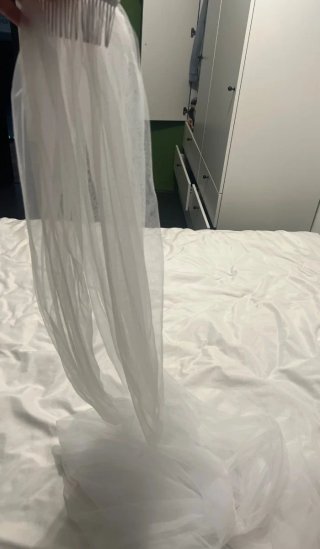 Velo da sposa 3 metri doppio strato nuovo.