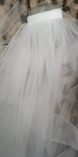 Velo da sposa 3 metri doppio strato nuovo.
