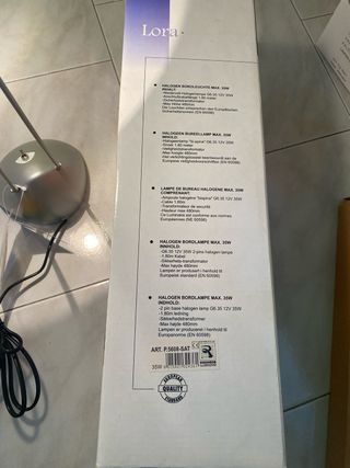 2 Lampade da scrivania Lora 35W