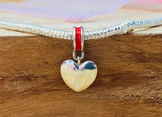 Charm Corazón Francia - Plata