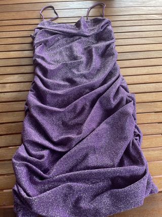 Vestito glitter viola