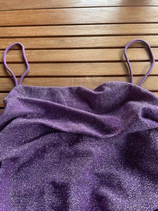 Vestito glitter viola