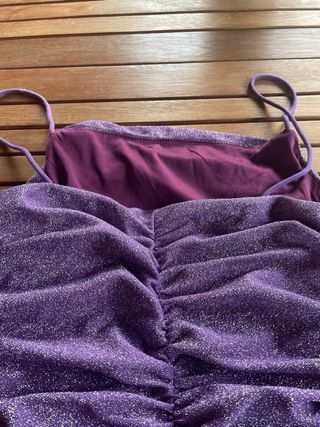 Vestito glitter viola