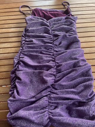 Vestito glitter viola