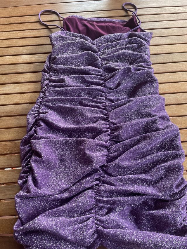 Vestito glitter viola