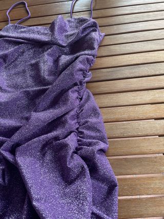Vestito glitter viola