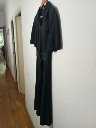 Vestido negro con lindo cinturón - Talla M