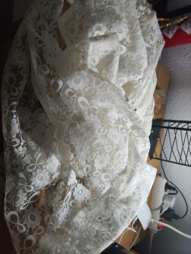 Lazo encaje novia blanco 