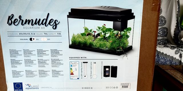 Acuario Bermudes 60L - 60x30x42cm