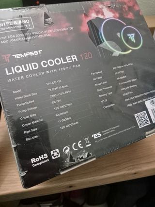 Refrigeración líquida Tempest 120mm pc cpu gamer