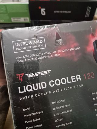 Refrigeración líquida Tempest 120mm pc cpu gamer
