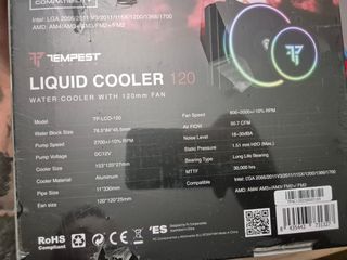 Refrigeración líquida Tempest 120mm pc cpu gamer