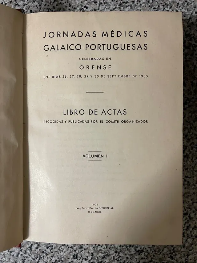 Jornadas medicas Galaico-Portuguesas 1935