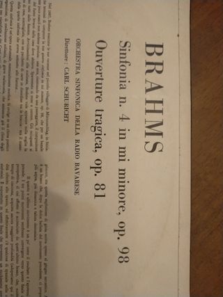 Disco in vinile Brahms "Sinfonia n.4"