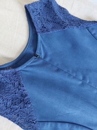 Vestido azul encaje - eventos especiales