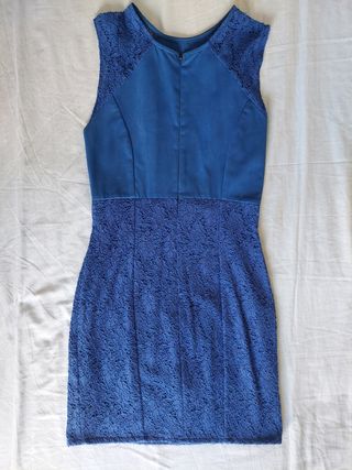 Vestido azul encaje - eventos especiales