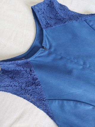 Vestido azul encaje - eventos especiales