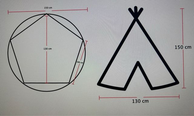 Tipi infantil rosa - estrellas rosa