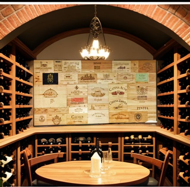 Decorazione pareti sala da pranzo cantine ristorante