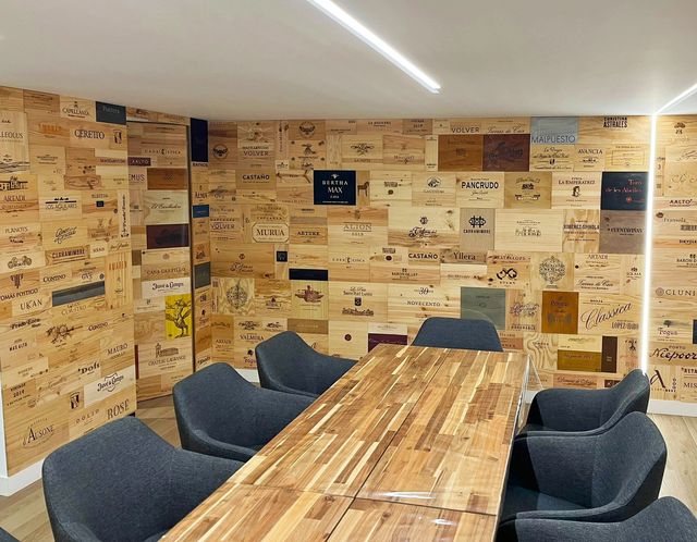 Decorazione pareti sala da pranzo cantine ristorante