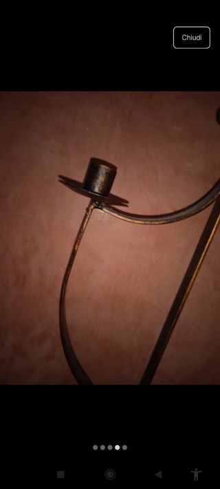 Candeliere 3 bracci stile vintage