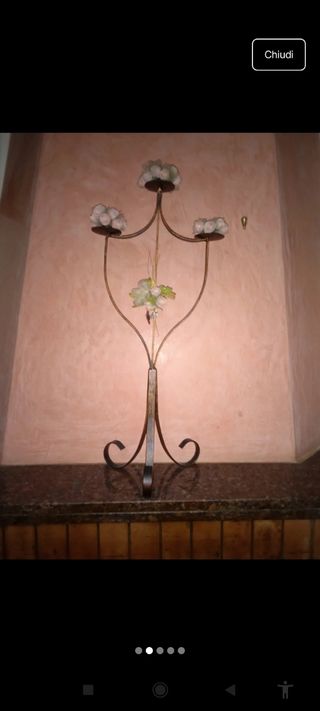 Candeliere 3 bracci stile vintage